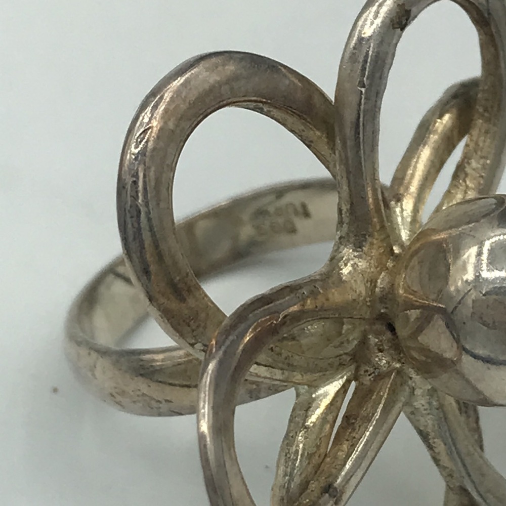 Extra Large Atomic Sterling Silver Dgs Turkey Flo… - image 3